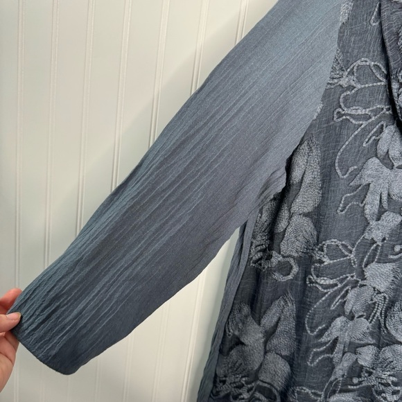 Soft Surroundings Top Medium Ava Tunic Floral Cowl Neck Casual - Picture 4 of 6